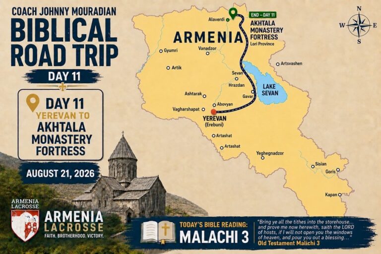 Akhtala: Where lacrosse and faith come together. Johnny Mouradian’s road trip in Armenia brought him to Akhtala Fortress monastery